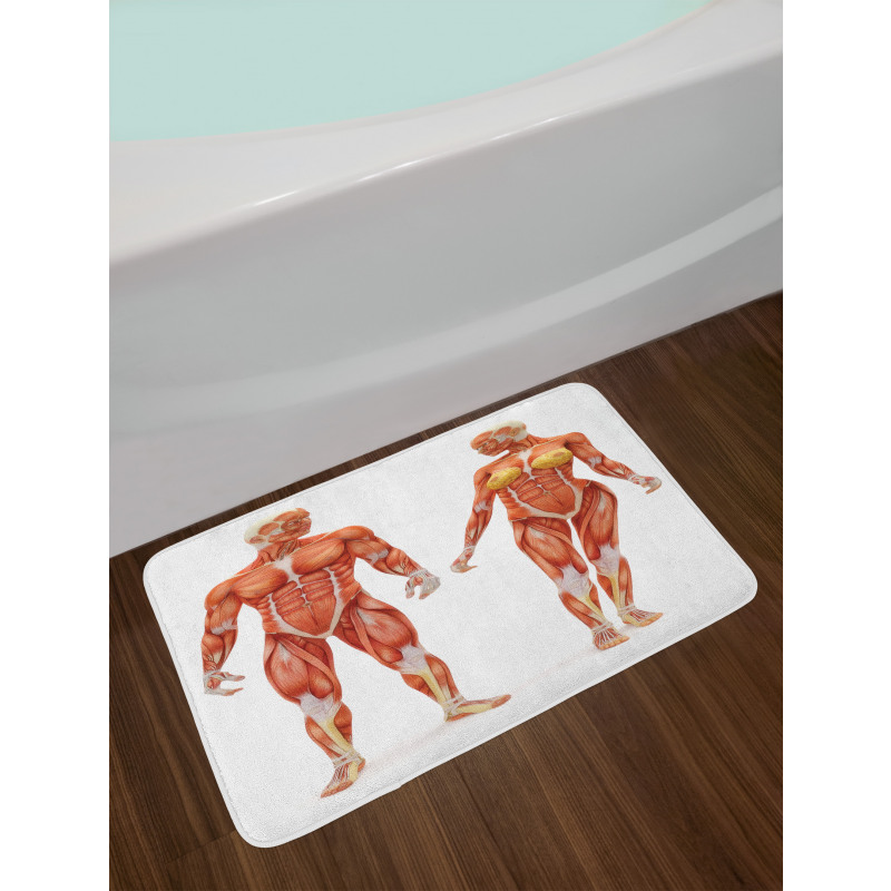 Male Human Body Bath Mat