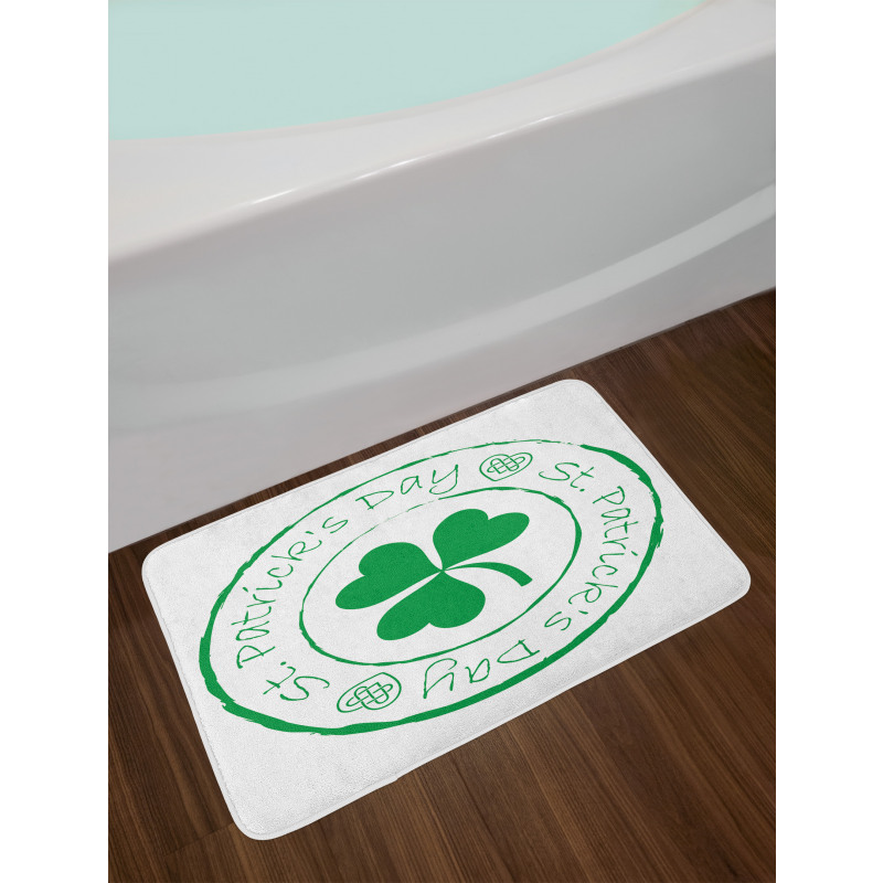 Irish Shamrock Bath Mat