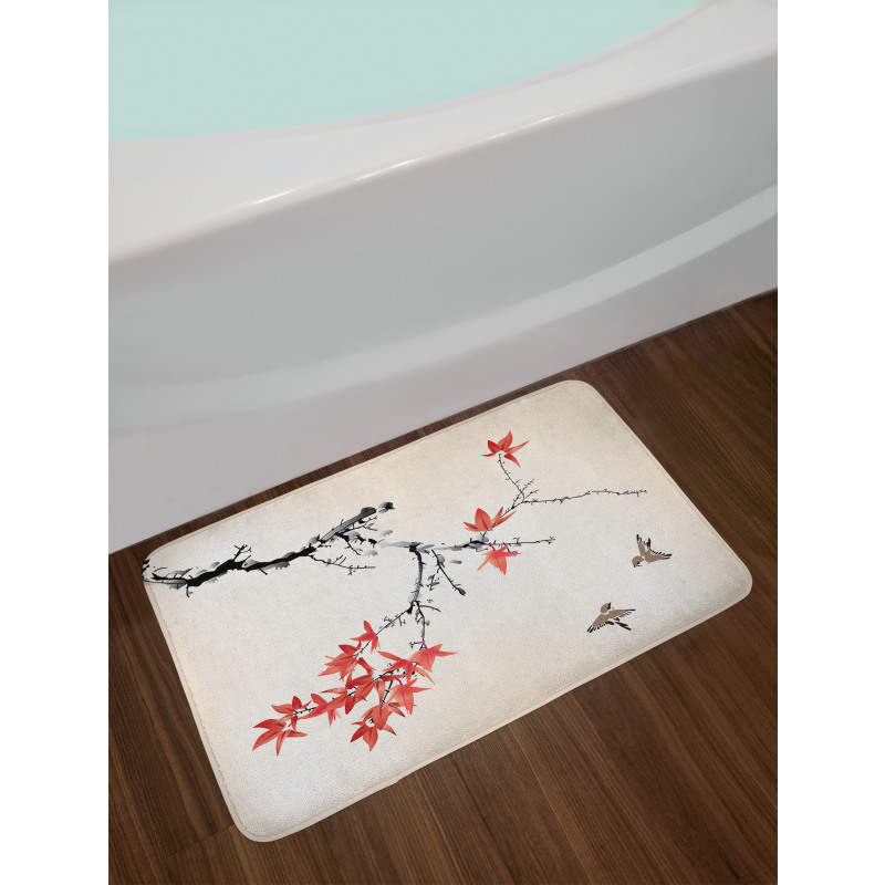 Romantic Spring Theme Bath Mat