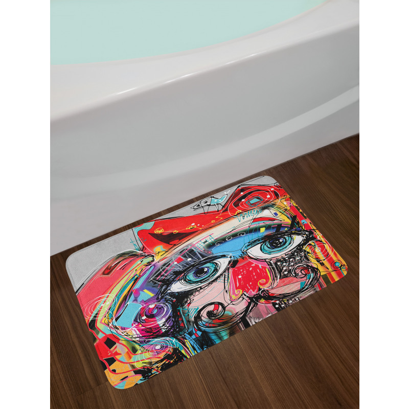 Grafitti Sketchy Paint Bath Mat