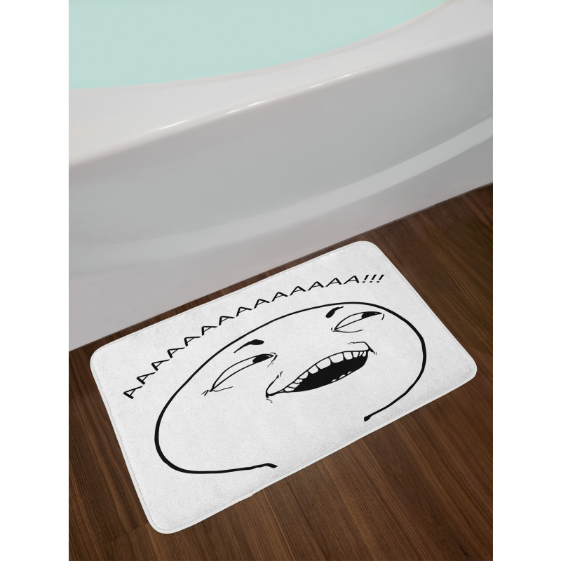 Happy Boy Meme Emojis Bath Mat