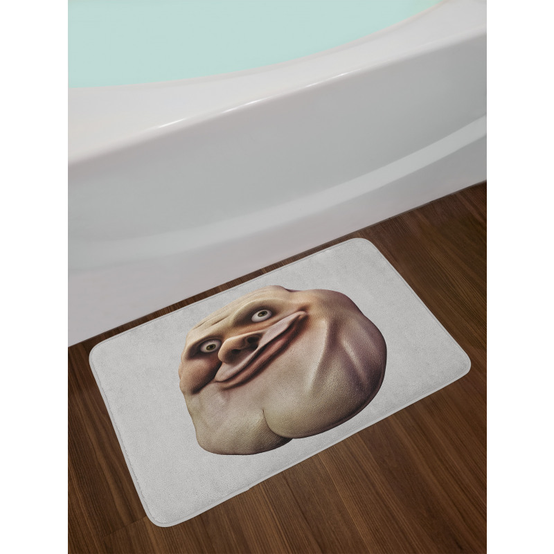 Awkward Meme Ugly Face Bath Mat