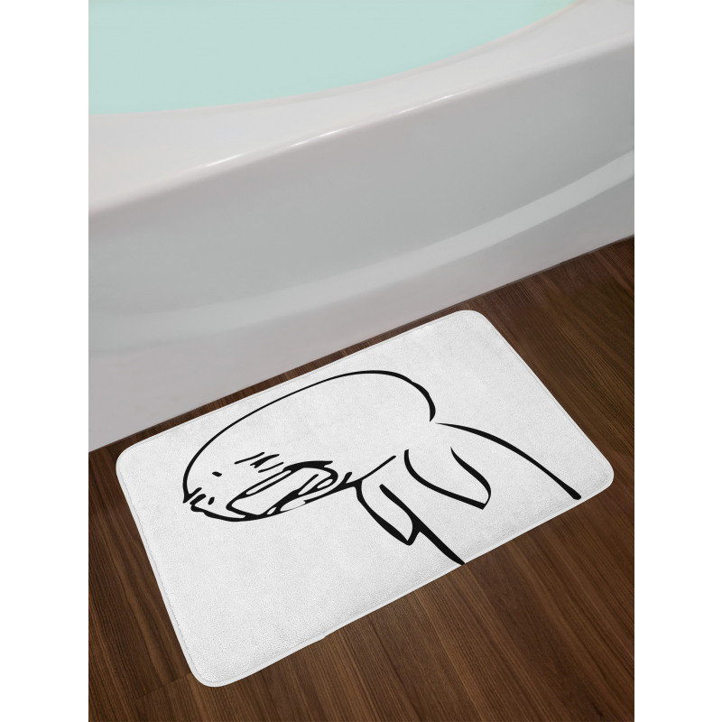 Online Emoji Sad Comics Bath Mat