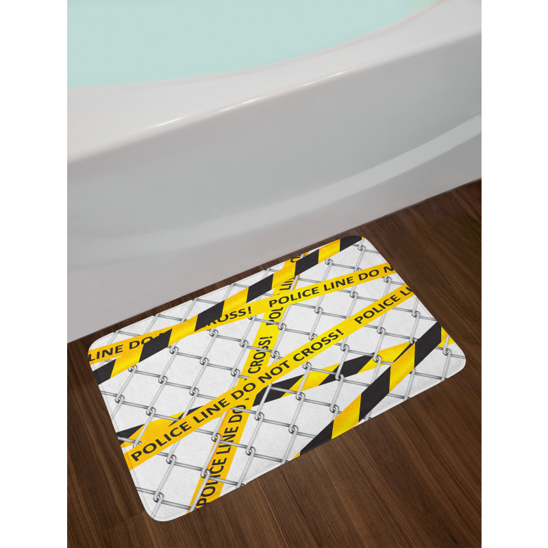 Crime Scene Bands Bath Mat