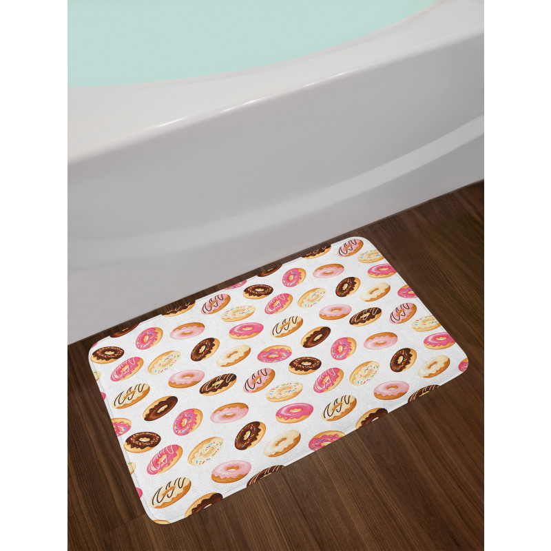 American Dessert Donuts Bath Mat