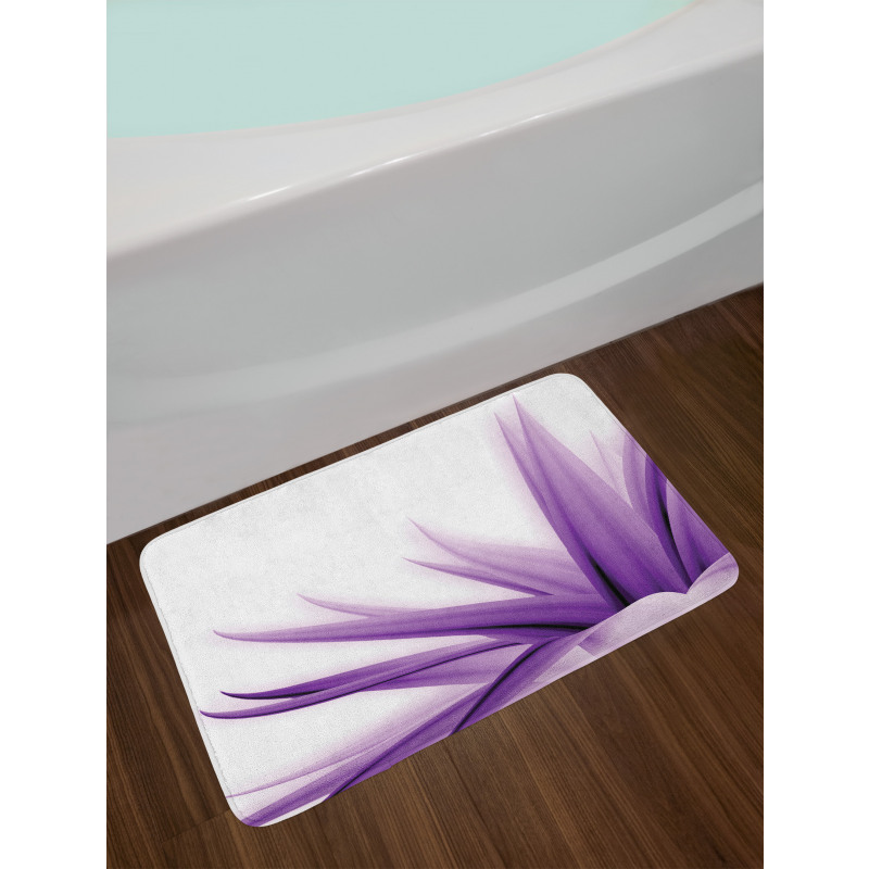 Purple Ombre Lotus Art Bath Mat