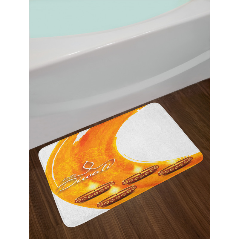 Diwali Candle Celebrate Bath Mat