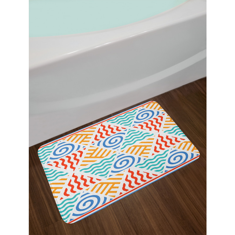 4 Elements Retro Art Bath Mat