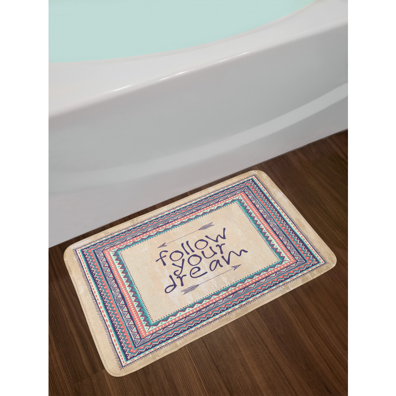 Inspirational Aztec Art Bath Mat