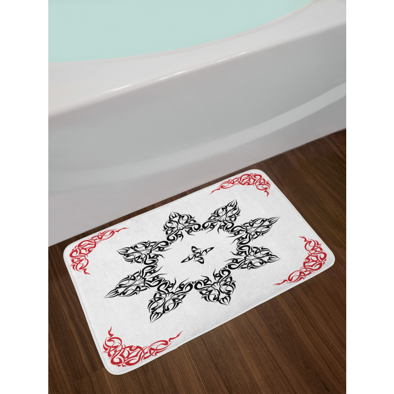 Tattoo Circular Vector Bath Mat