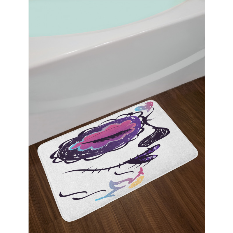 Sugar Skull Girl Bath Mat