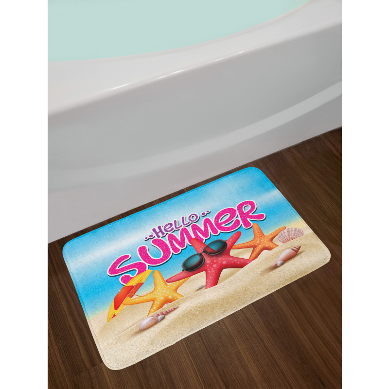 Inspirational Beach Bath Mat