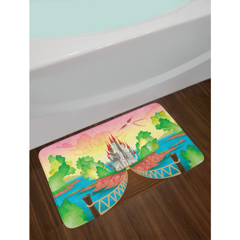 Wooden Bridge and Bird Bath Mat