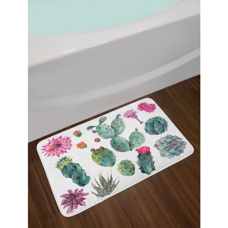 Botanic Herbal Cartoon Bath Mat