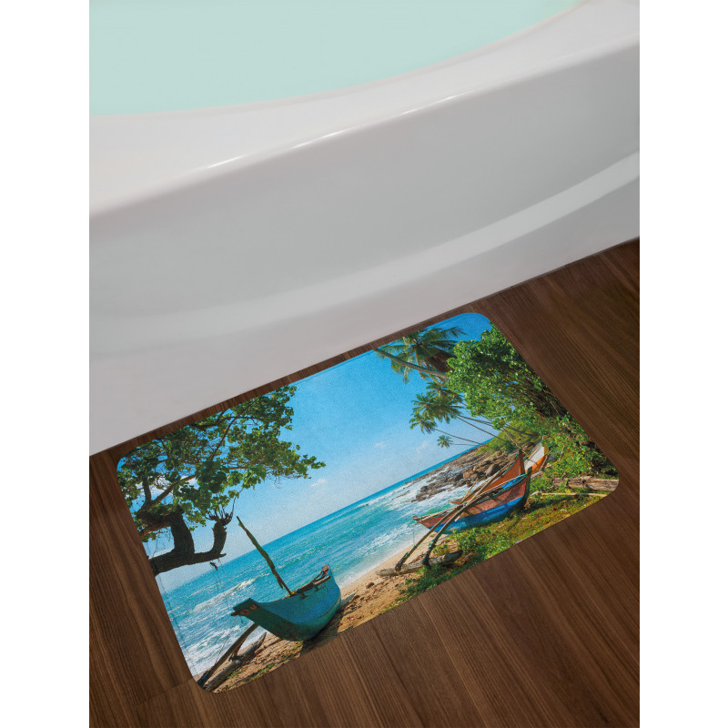 Tropical Ocean Scenery Bath Mat