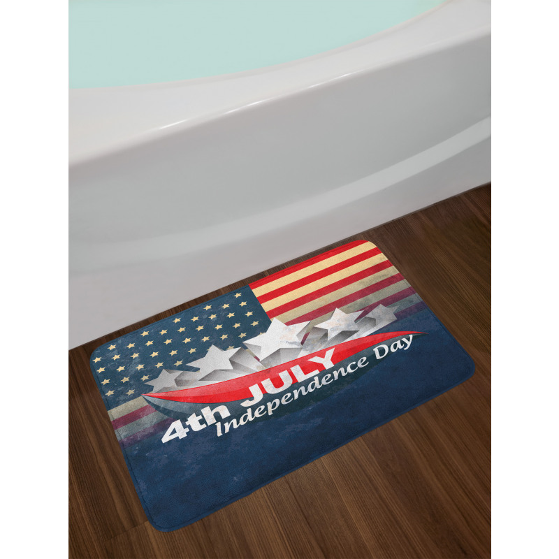 Stripe Patriotic Design Bath Mat