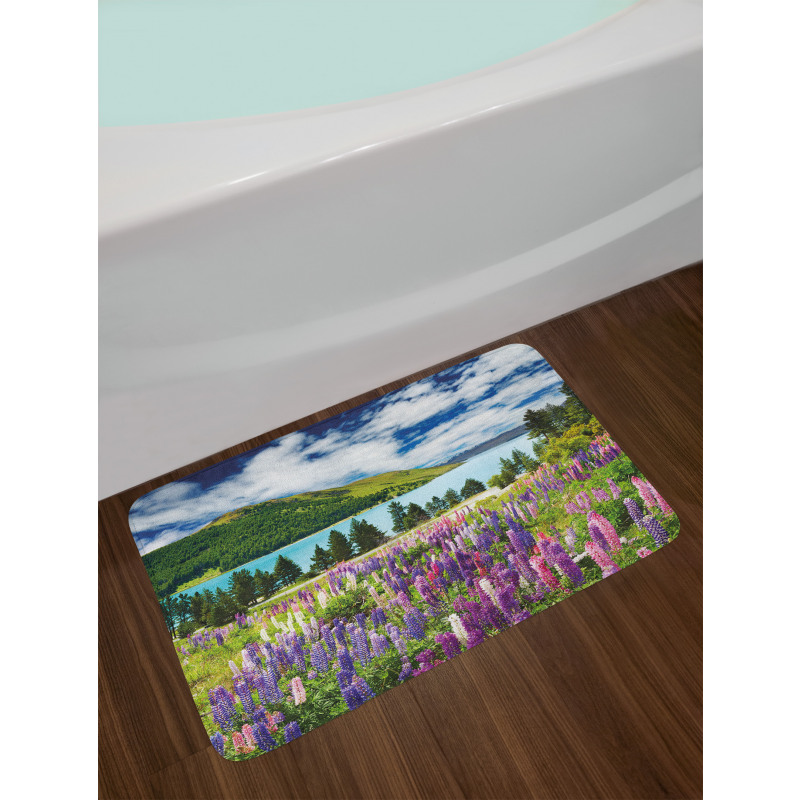 Lake Floral Petals Bath Mat