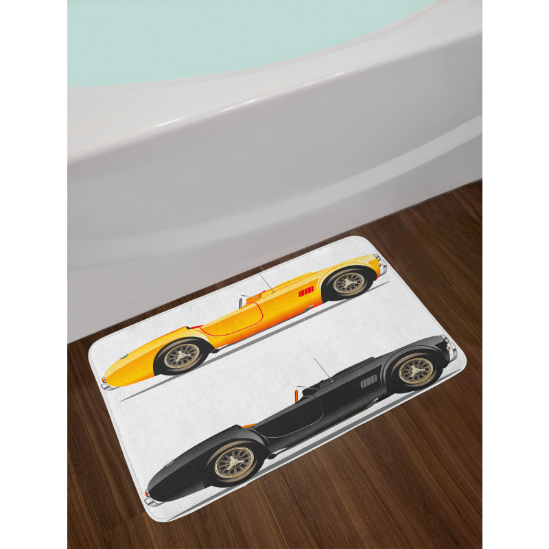 Retro Nostalgic Cars Bath Mat