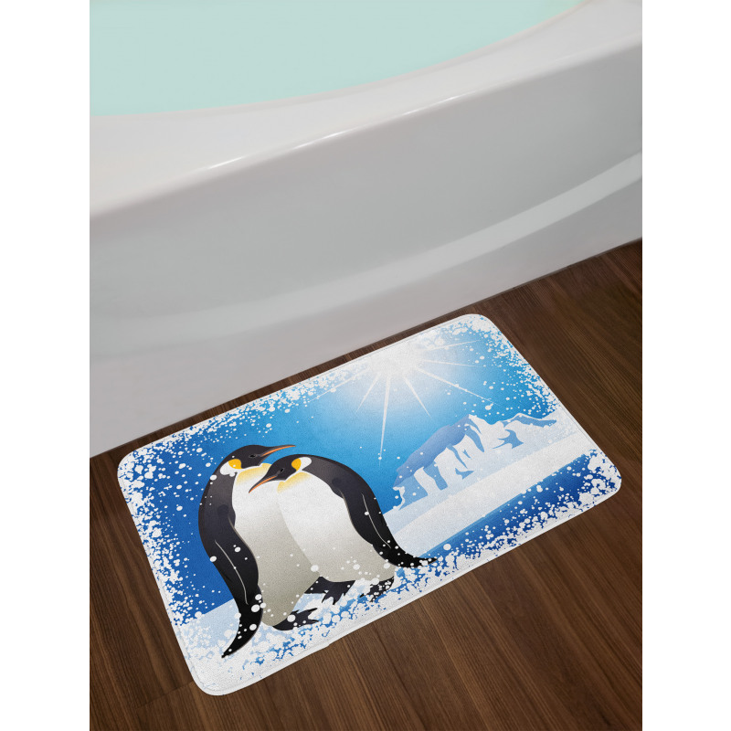 Snowy Frozen Kid Season Bath Mat