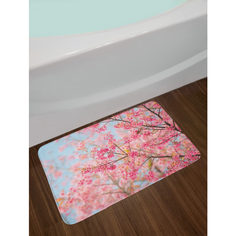 Japanese Sakura Cherry Bath Mat