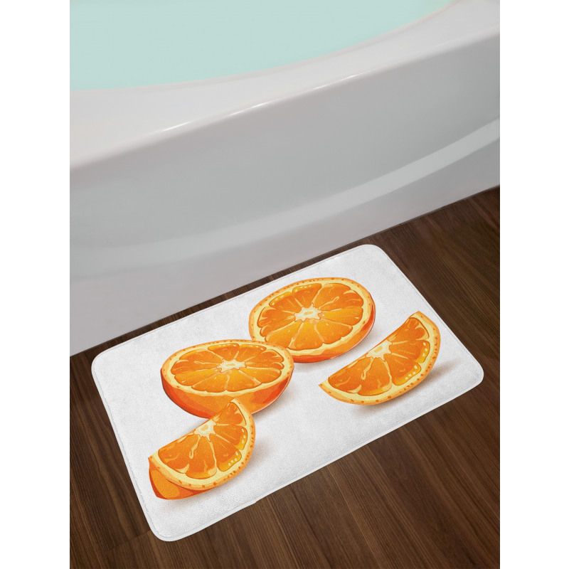 Health Orange Citrus Art Bath Mat