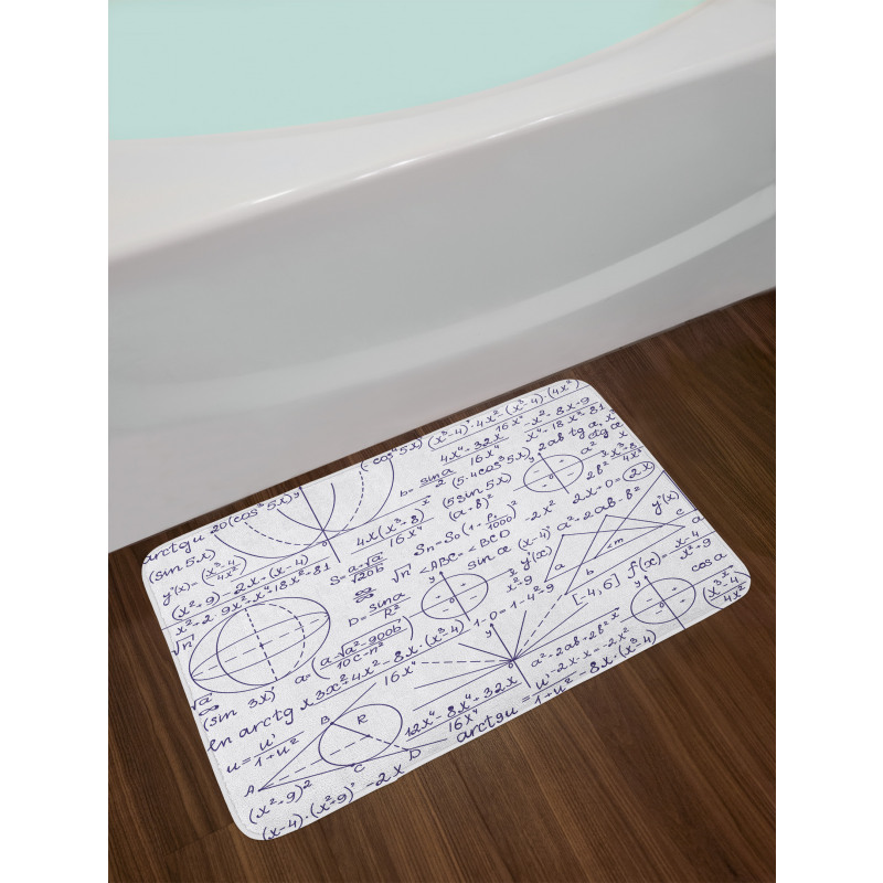 Student Geometry Bath Mat