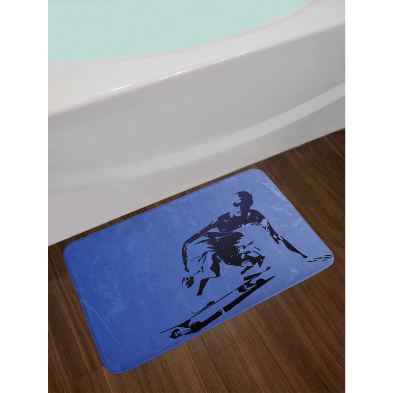 Abstract Vector Skaters Bath Mat