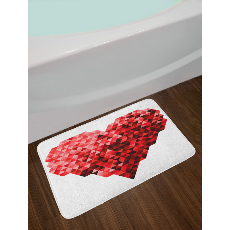 Future Modern Heart Bath Mat