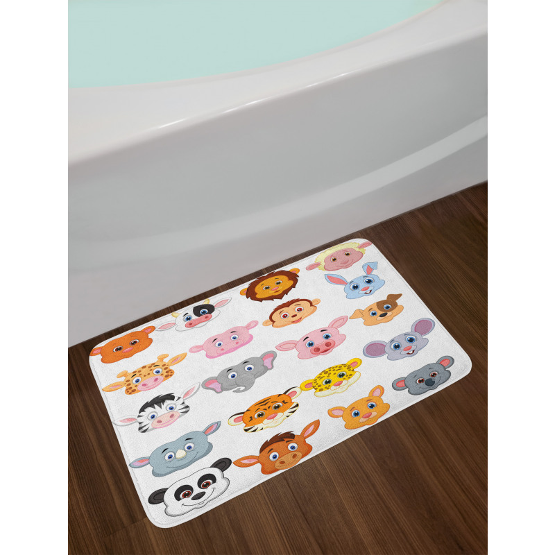 Farm Safari Animals Kid Bath Mat