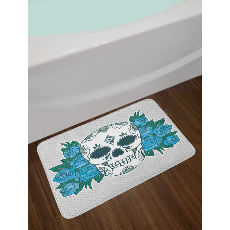 Oriental Paisley Details Bath Mat