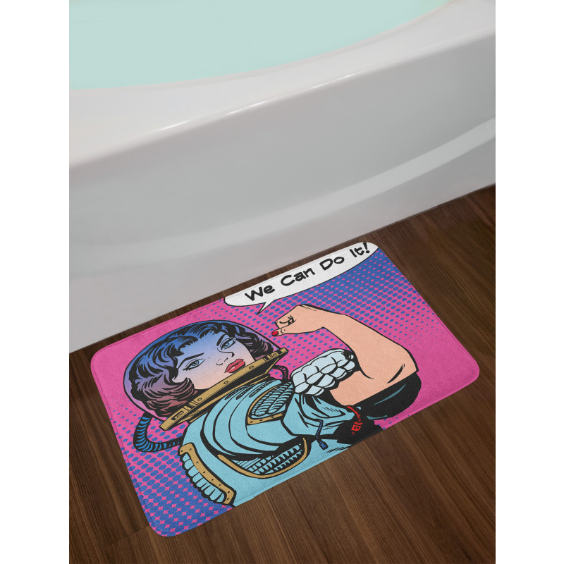 Retro Comics Woman Bath Mat