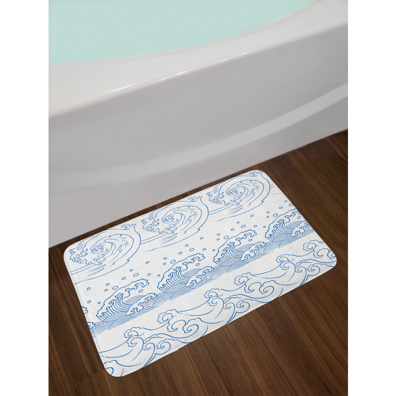 Japanese Kanagawa Wave Bath Mat