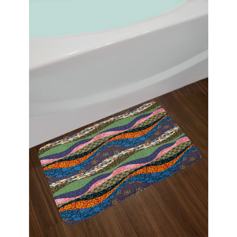 Flowers Floral Pattern Bath Mat