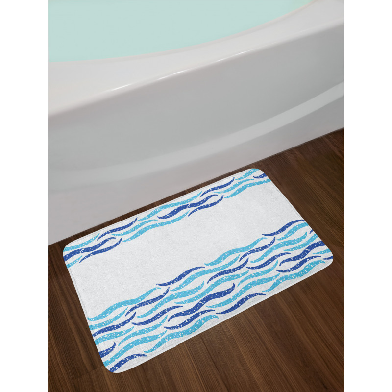 Ocean Life Sea Waves Bath Mat