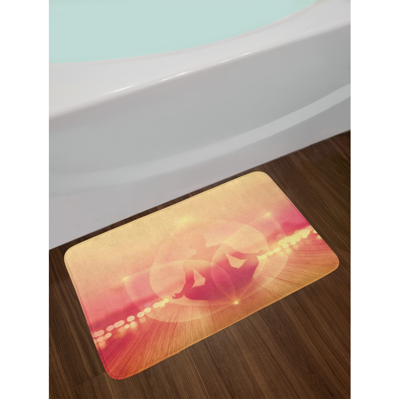 Meditation in Sunrise Bath Mat