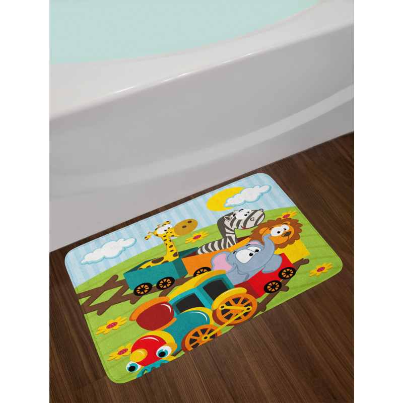 Baby Safari Wild Animals Bath Mat