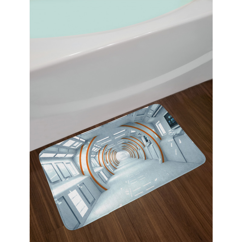 Spaceship Hallway Bath Mat