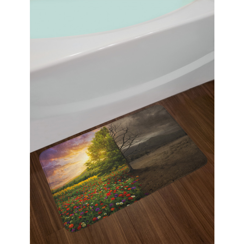 Life and Death Theme Bath Mat