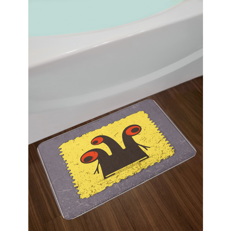 Trippy Creature Eyes Bath Mat