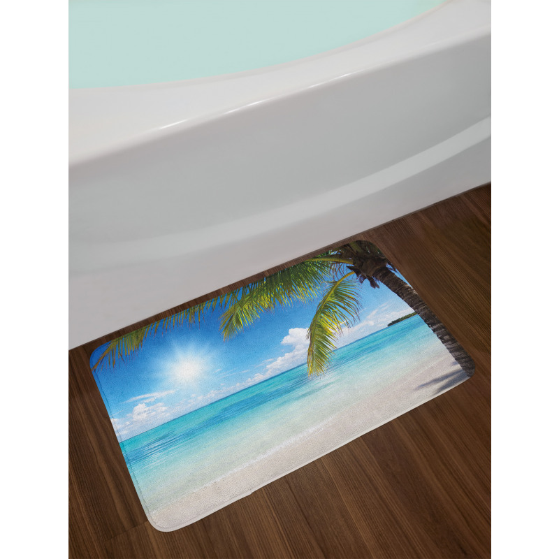 Tropical Seashore Palms Bath Mat