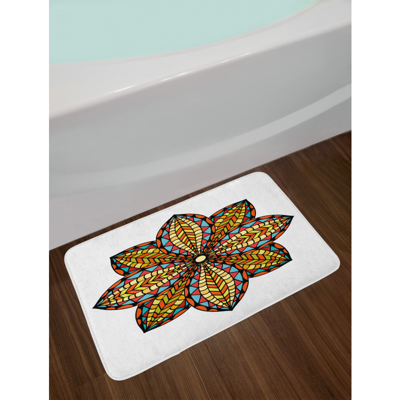 Colorful Floral Bath Mat