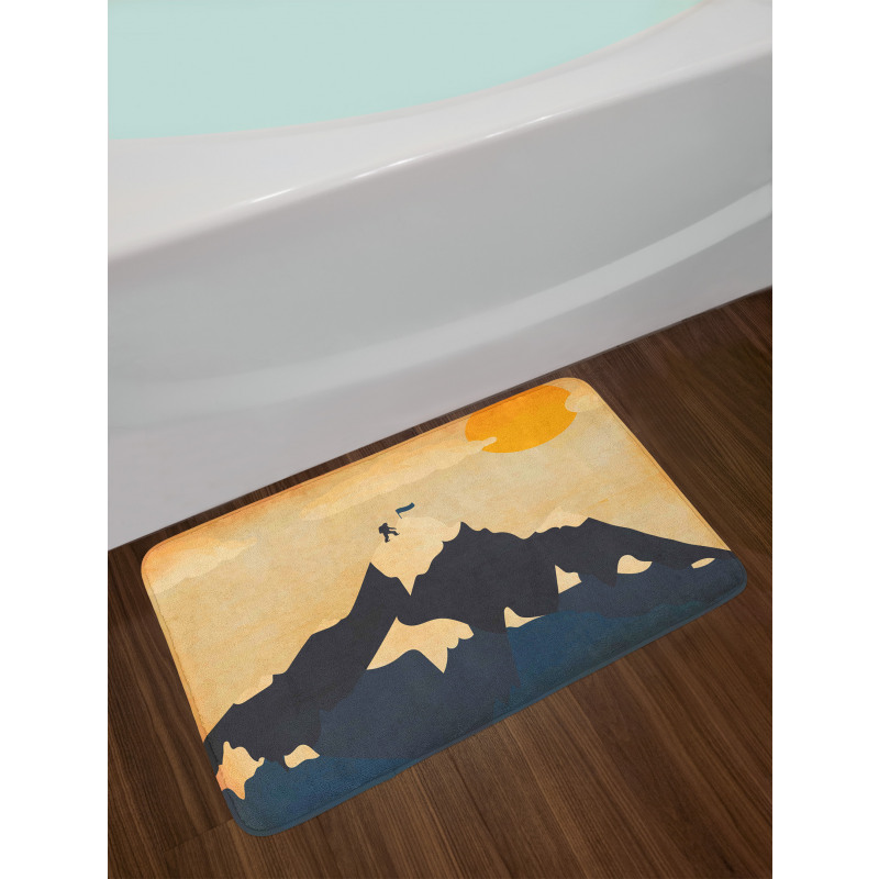 Man on the Mountaintop Bath Mat