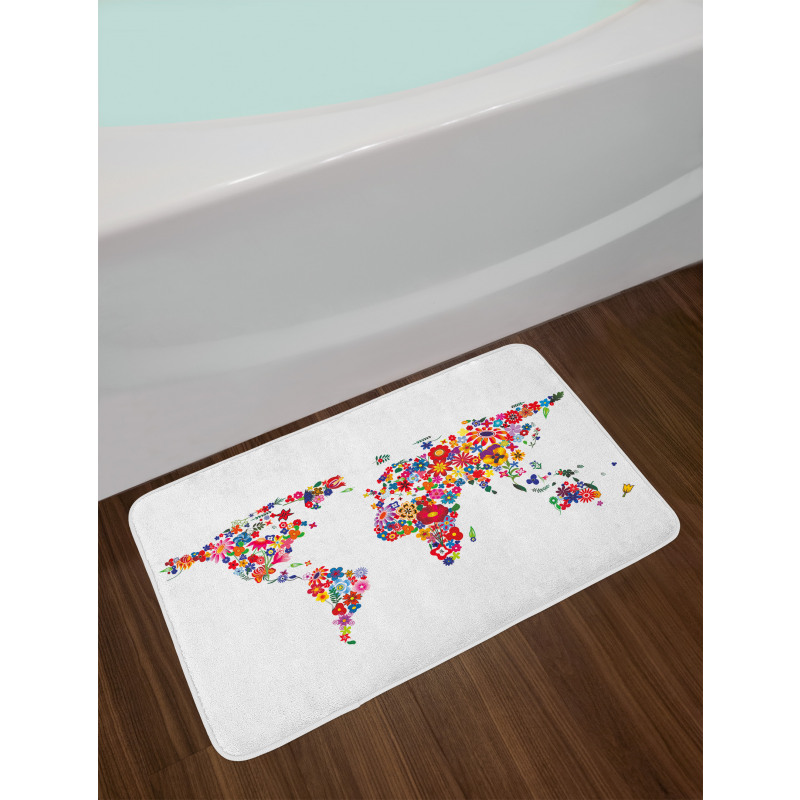 Flowers Growth Bath Mat