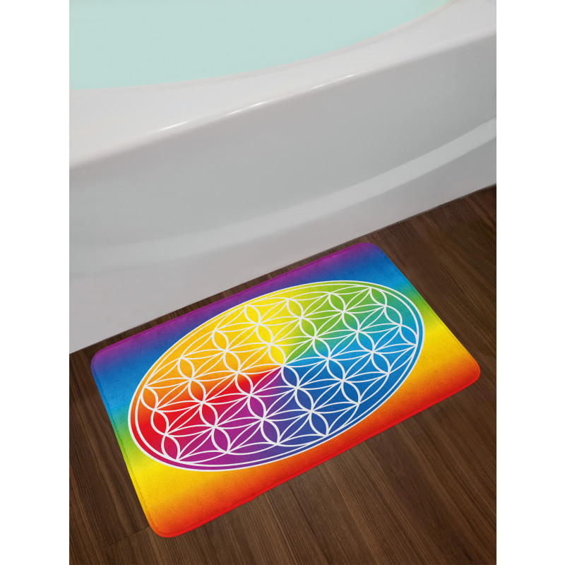 Peace Flower Child Youth Bath Mat