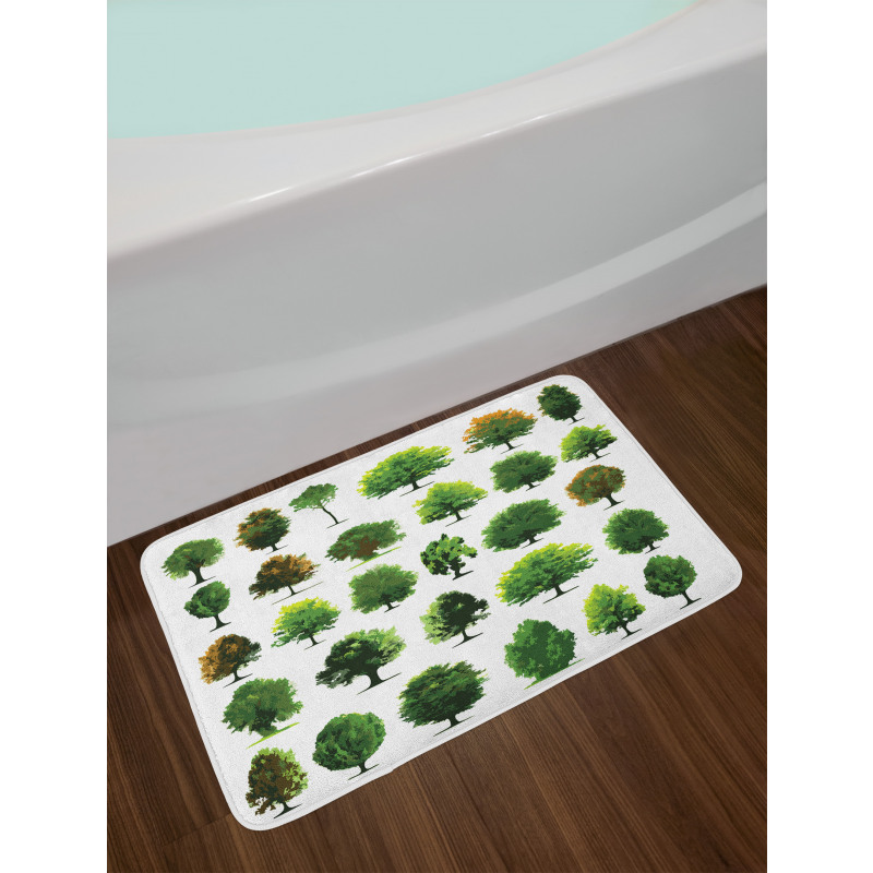 Pines Planes Bushes Tree Bath Mat