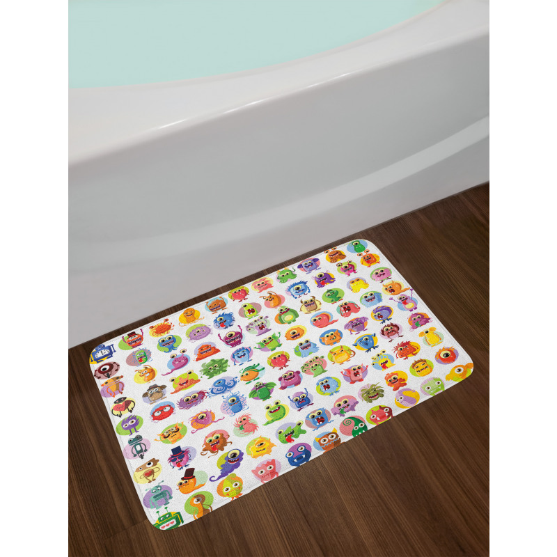 Baby Mosters Cartoon Bath Mat