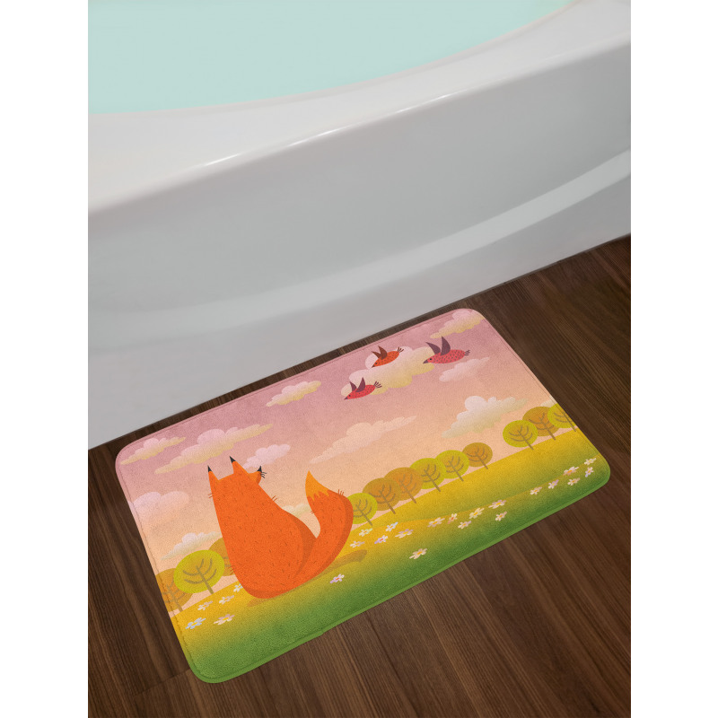 Animal Fox Wildlife Bath Mat