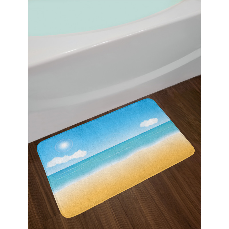 Relaxing Sunny Seaside Bath Mat