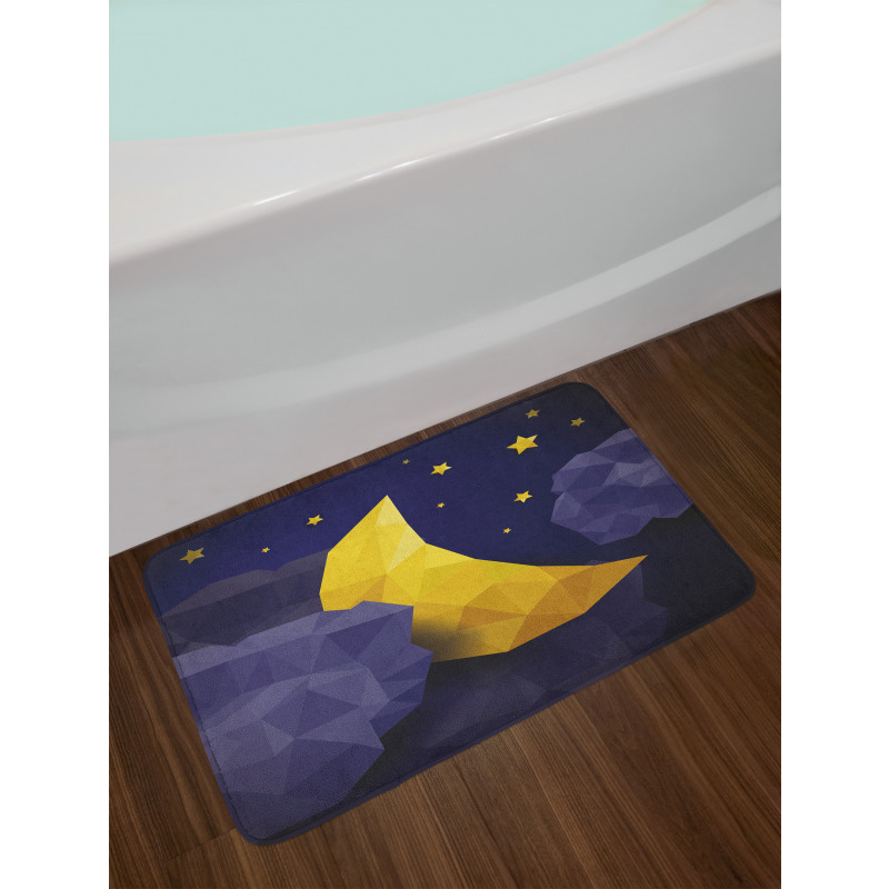 Triangle Night Sky Bath Mat