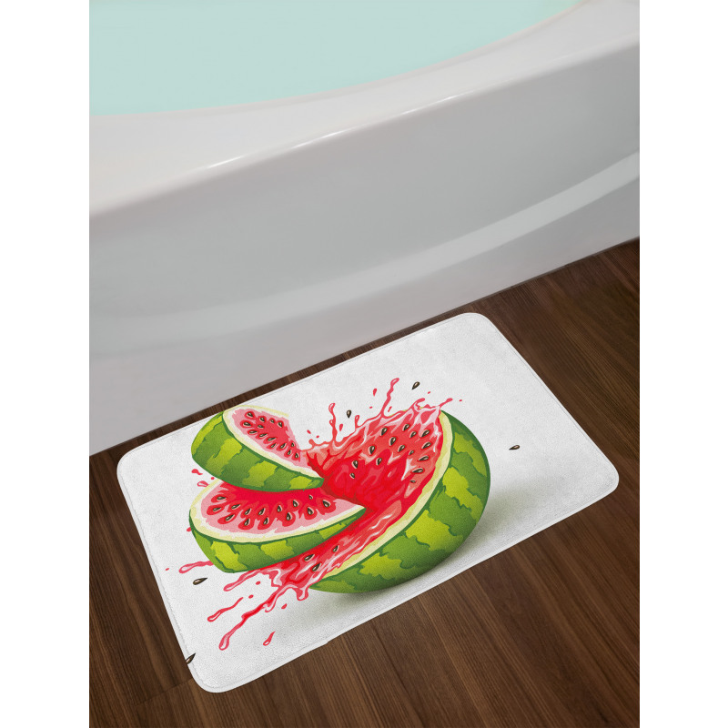 Watermelon Cuts Juice Bath Mat